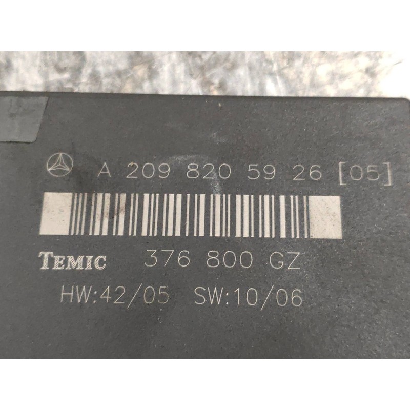 Recambio de modulo electronico para mercedes clase clk (w209) coupe 200 compressor (209.341) referencia OEM IAM A2098205926 3768