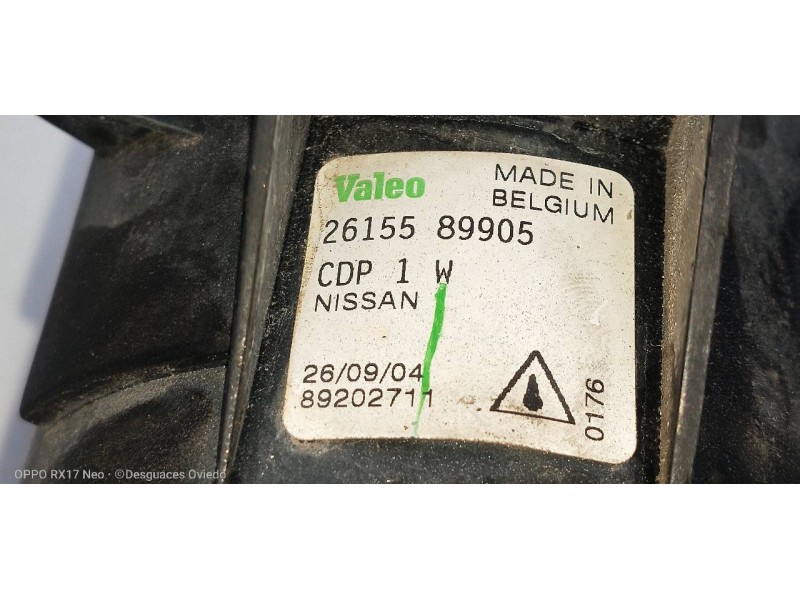 Recambio de faro antiniebla izquierdo para nissan primera berlina (p12) acenta referencia OEM IAM 2615589905  