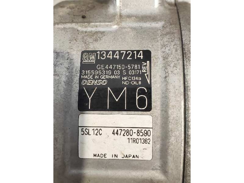 Recambio de compresor aire acondicionado para opel corsa e 1.3 16v cdti referencia OEM IAM 4471505781 13447214 4472808590 315595