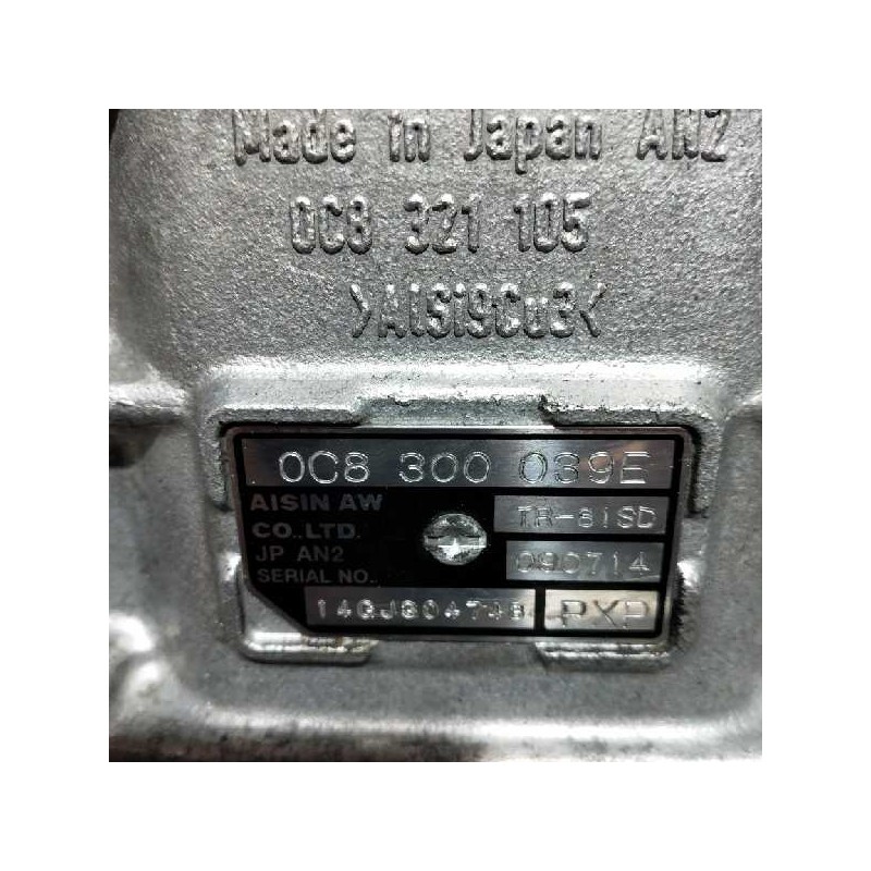 Recambio de caja cambios para volkswagen touareg (7p6) 3.0 v6 tdi dpf referencia OEM IAM PXP TR81SD 090714 0C8300039E 14GJ304748