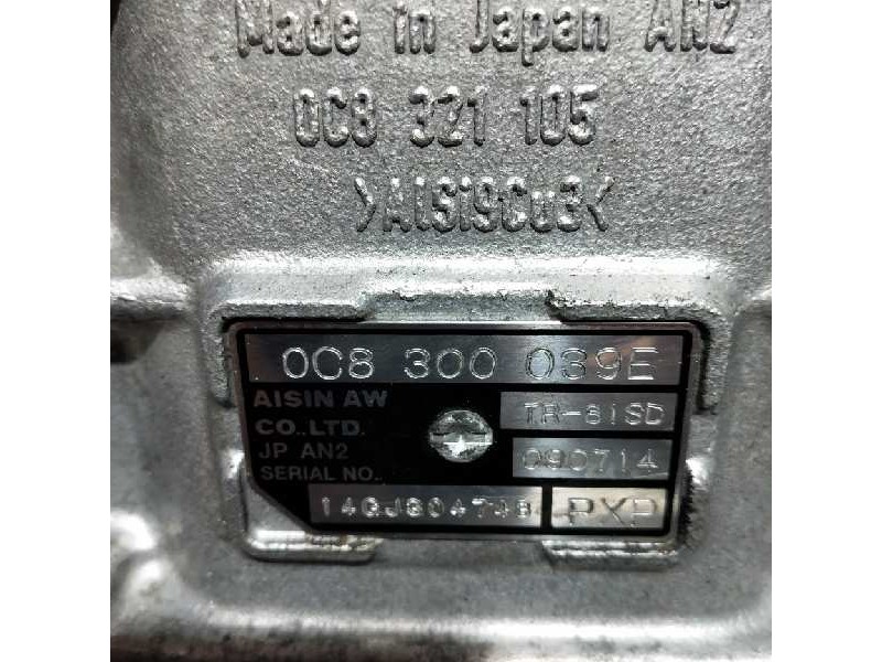Recambio de caja cambios para volkswagen touareg (7p6) 3.0 v6 tdi dpf referencia OEM IAM PXP TR81SD 090714 0C8300039E 14GJ304748