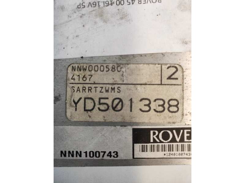 Recambio de centralita motor uce para mg rover serie 45 (rt) classic (5-ptas.) referencia OEM IAM NNN100743 NNW000580 2 YD501338