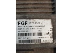 Recambio de centralita motor uce para fiat idea (135) 1.3 jtd cat referencia OEM IAM 51744426 MJD6JFM1 51744426 7160001002 2