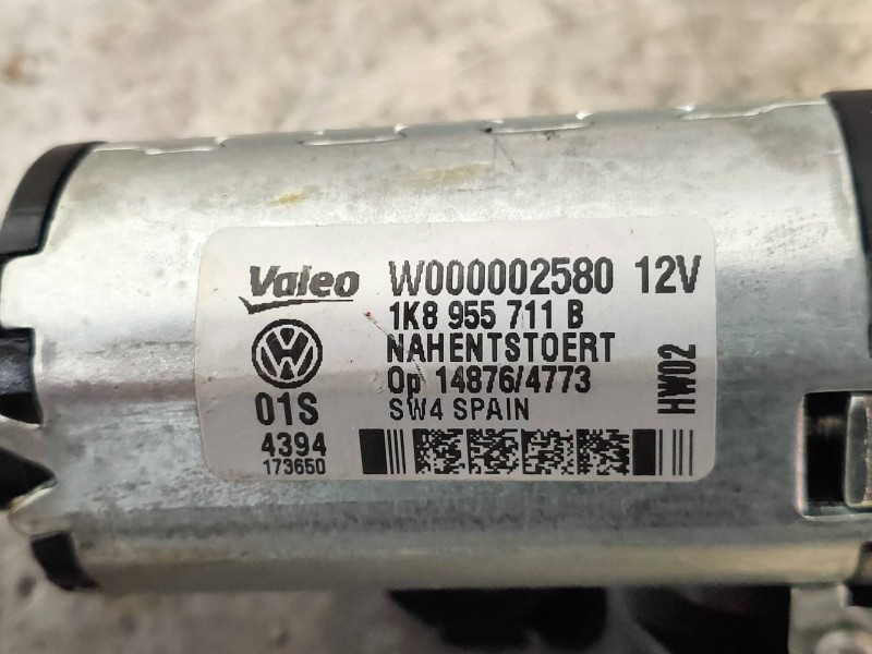 Recambio de motor limpia trasero para volkswagen scirocco (138) r-line bmt referencia OEM IAM 1K8955711B W000002580 