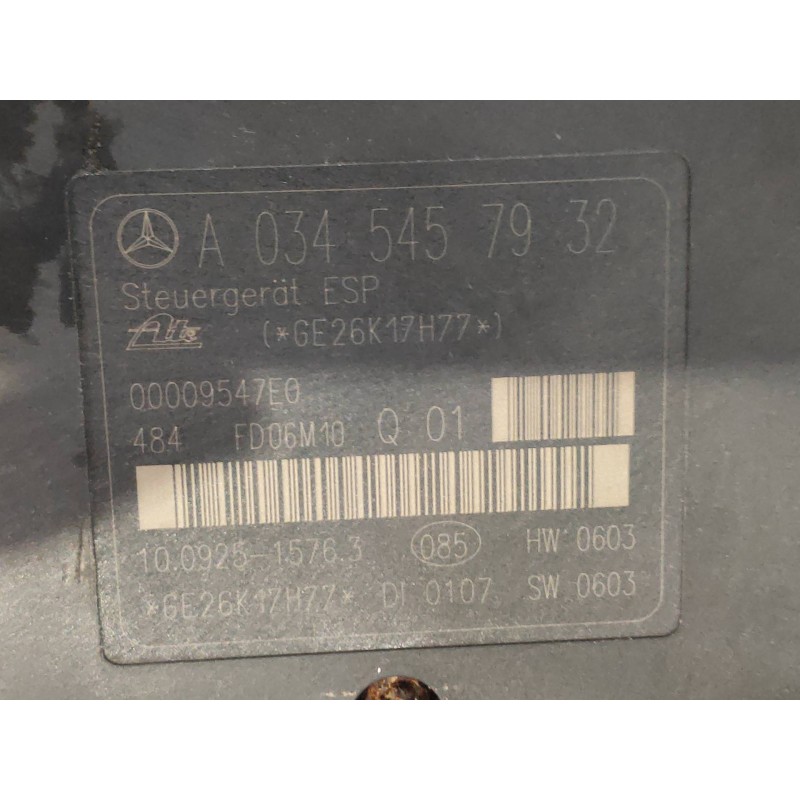 Recambio de abs para mercedes clase c (w203) sportcoupe c 200 cdi (la) (203.707) referencia OEM IAM 10092515763 A0345457932 1002