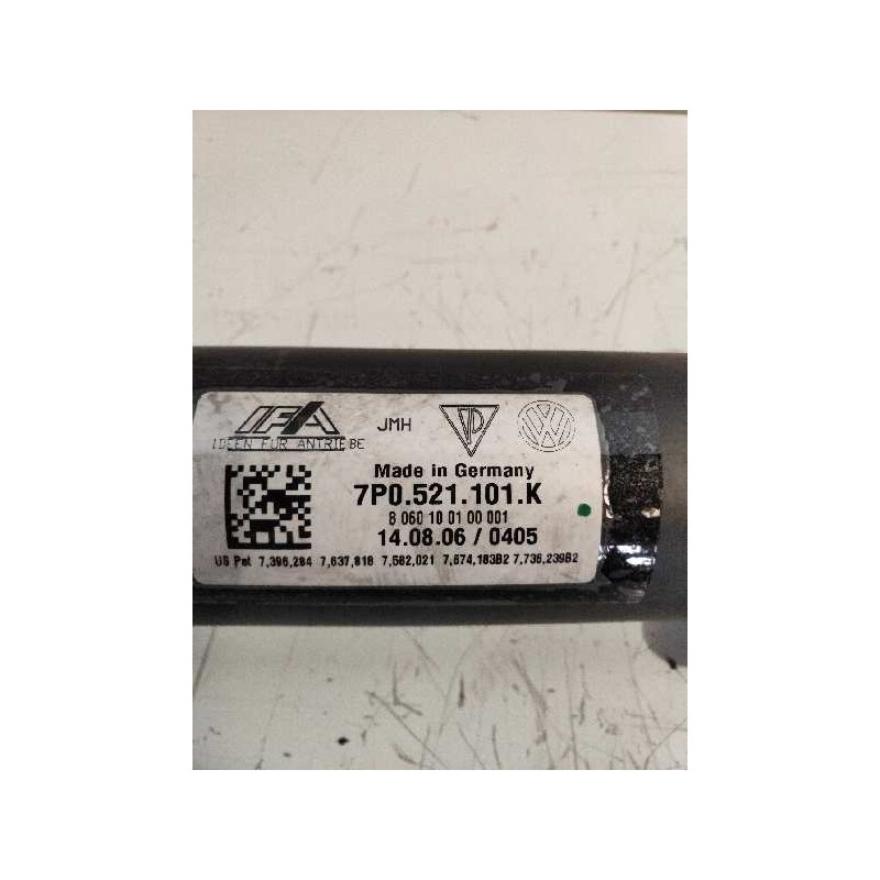 Recambio de transmision central delantera para volkswagen touareg (7p6) 3.0 v6 tdi dpf referencia OEM IAM 7P0521101K 80601001000