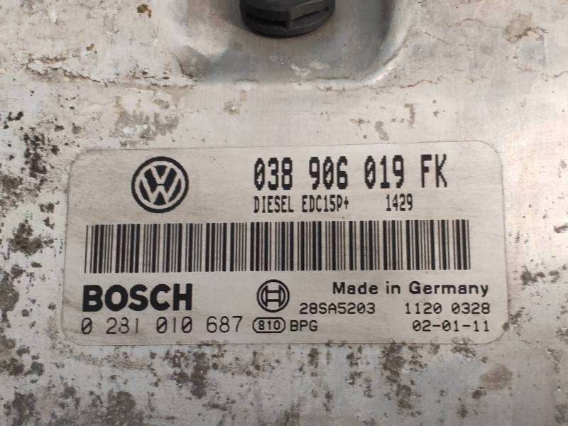 Recambio de centralita motor uce para seat toledo (1m2) signo referencia OEM IAM 0281010687 038906019FK EDC15P