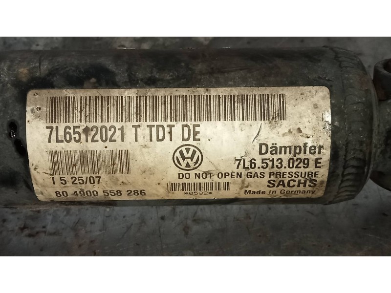 Recambio de amortiguador trasero derecho para volkswagen touareg (7l6) tdi r5 referencia OEM IAM 7L6512021T 7L6513029E 