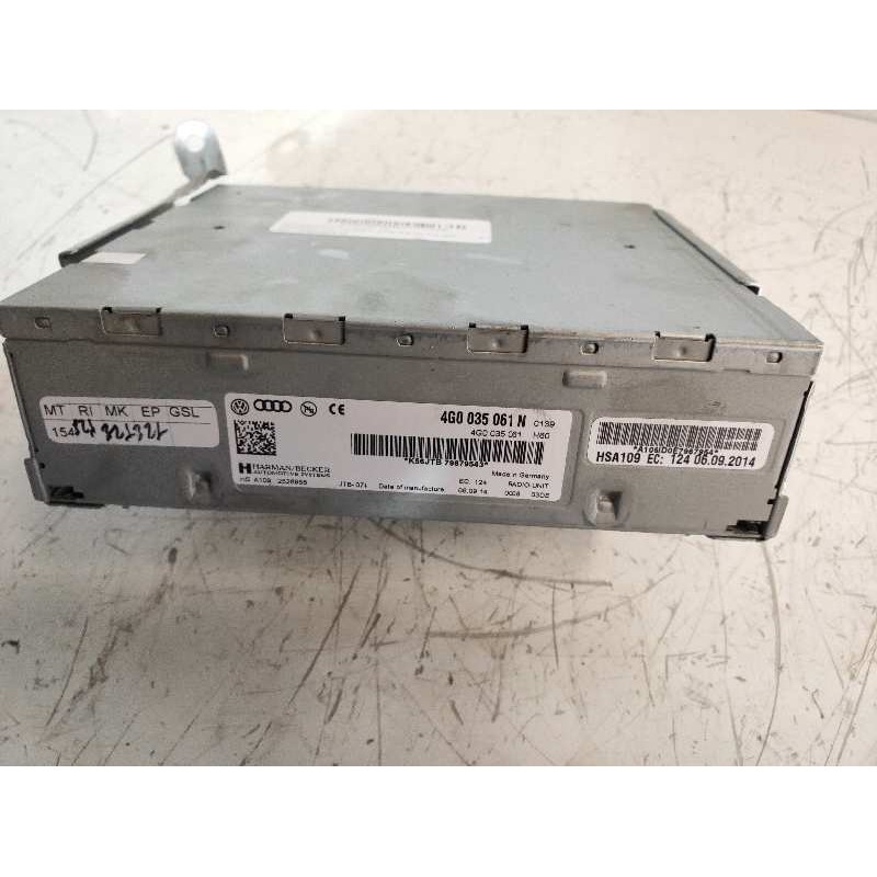 Recambio de sistema audio / radio cd para volkswagen touareg (7p6) 3.0 v6 tdi dpf referencia OEM IAM 4G0035061N  