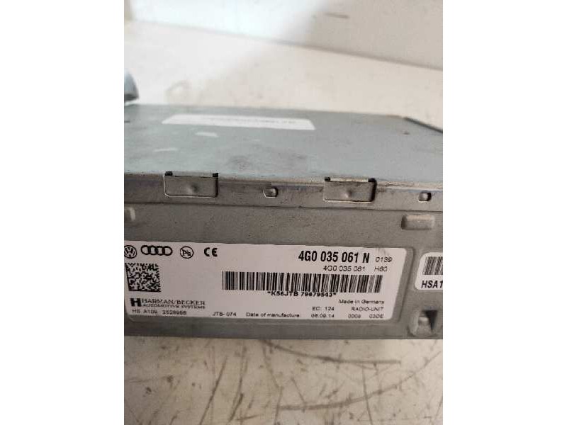 Recambio de sistema audio / radio cd para volkswagen touareg (7p6) 3.0 v6 tdi dpf referencia OEM IAM 4G0035061N  
