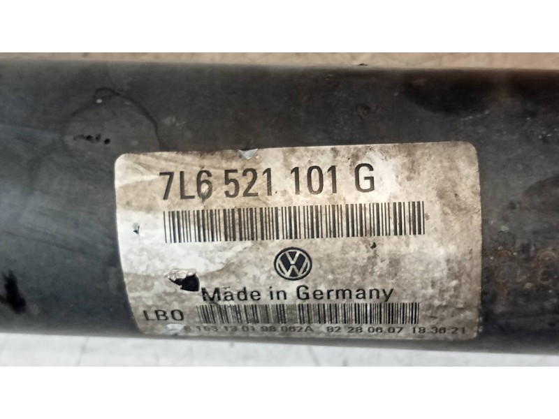 Recambio de transmision central delantera para volkswagen touareg (7l6) tdi r5 referencia OEM IAM 7L6521101G  