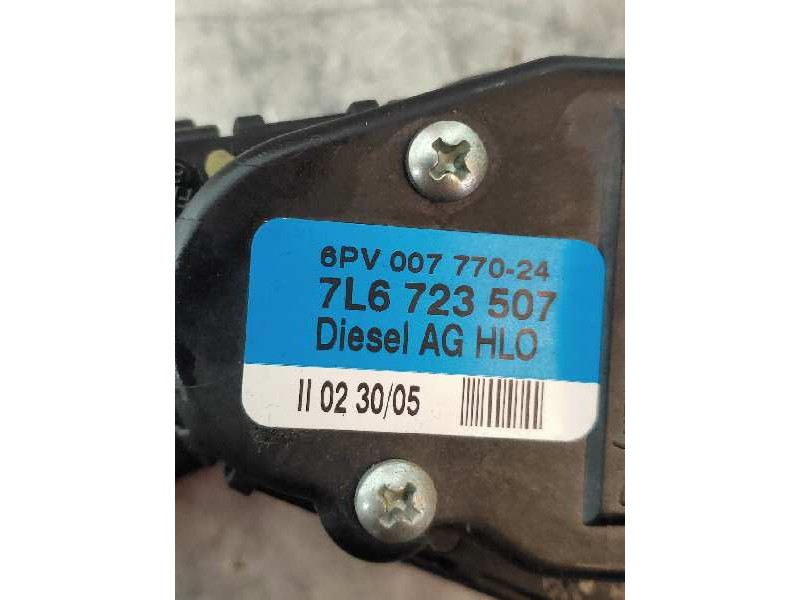 Recambio de potenciometro pedal para volkswagen touareg (7la) tdi v10 referencia OEM IAM 7L6723507 6PV00777024 HELLA