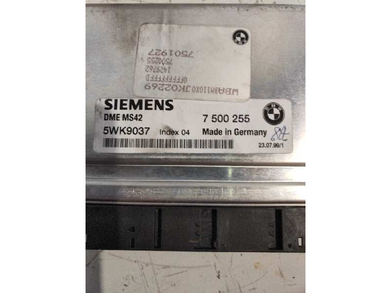Recambio de centralita motor uce para bmw serie 3 coupe (e46) 318 ci referencia OEM IAM 5WK9037 7500255 7501927 DMEMS42 61353454