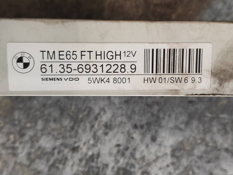 Recambio de modulo electronico para bmw serie 7 (e65/e66) 735i referencia OEM IAM 5WK48001 613569312289 