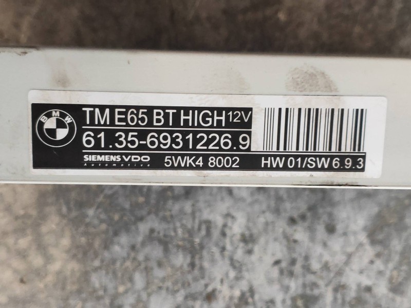 Recambio de modulo electronico para bmw serie 7 (e65/e66) 735i referencia OEM IAM 5WK48002 613569312269 