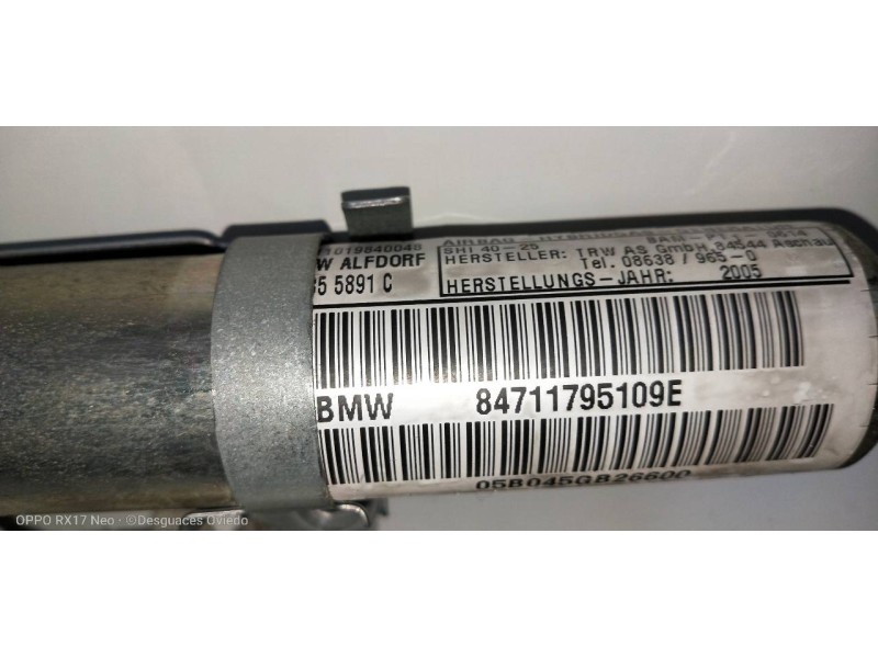 Recambio de airbag cortina delantero izquierdo para bmw serie 3 berlina (e90) 320d referencia OEM IAM 84711795109E  