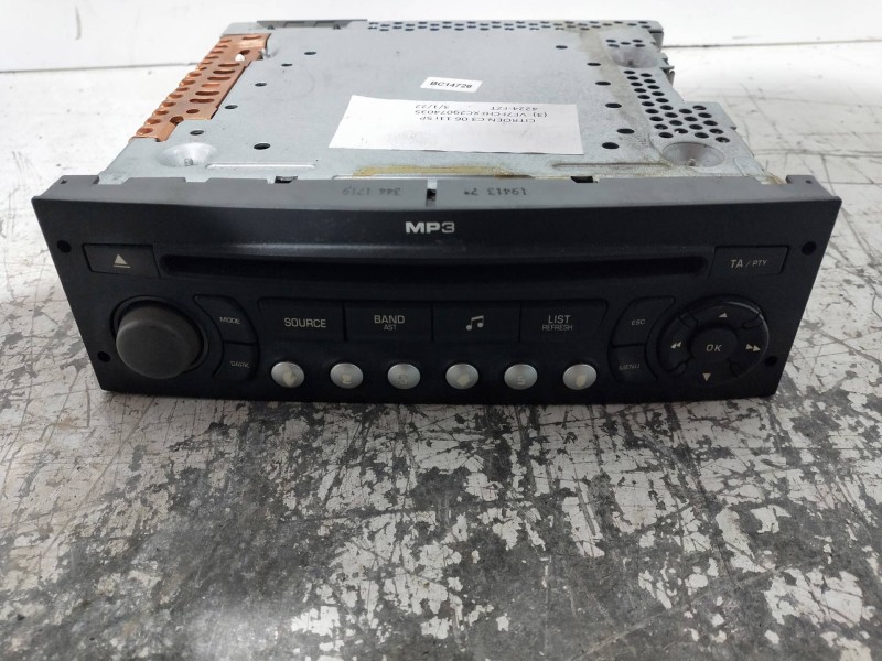 Recambio de sistema audio / radio cd para citroen c3 1.1 audace referencia OEM IAM 96643696XT00 SIEMENS 