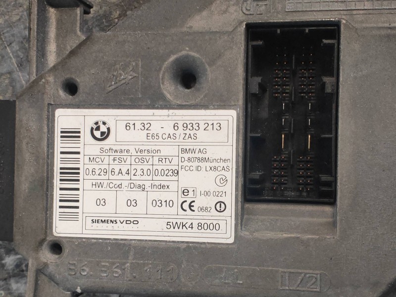 Recambio de conmutador de arranque para bmw serie 7 (e65/e66) 735i referencia OEM IAM 5WK48000 61326933213 