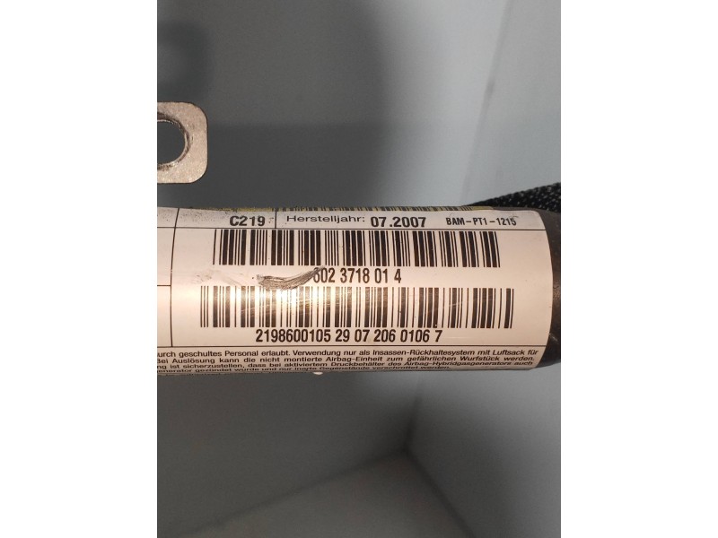 Recambio de airbag cortina delantero izquierdo para mercedes clase cls (w219) 320 cdi (219.322) referencia OEM IAM 6023718014  