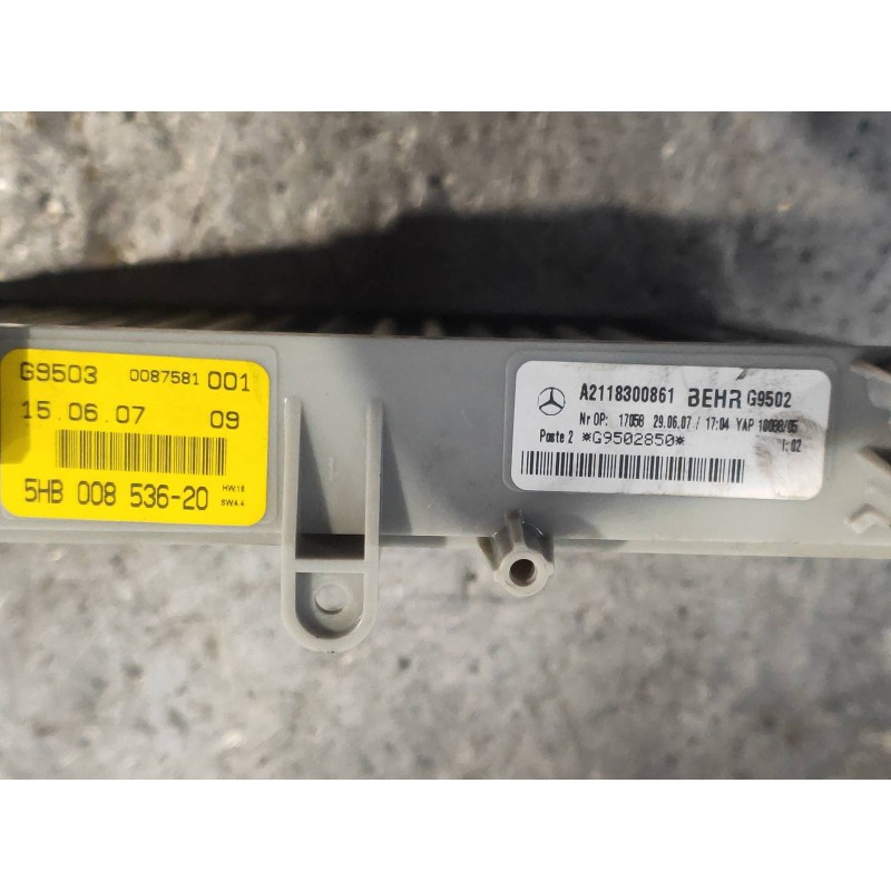 Recambio de resistencia calefaccion para mercedes clase cls (w219) 320 cdi (219.322) referencia OEM IAM A2118300861 5HB00853620 