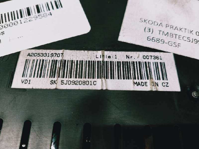 Recambio de cuadro instrumentos para skoda praktik 1.4 tdi referencia OEM IAM A2C53319707 5J0920801C 