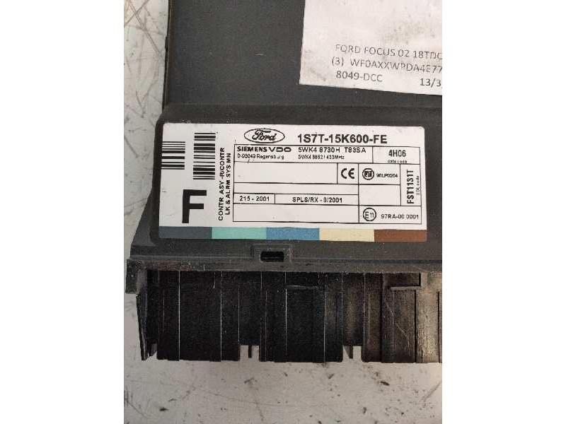 Recambio de modulo electronico para ford focus berlina (cak) 1.8 tdci (5p) referencia OEM IAM 1S7T15K600FE 5WK48730H T83SA