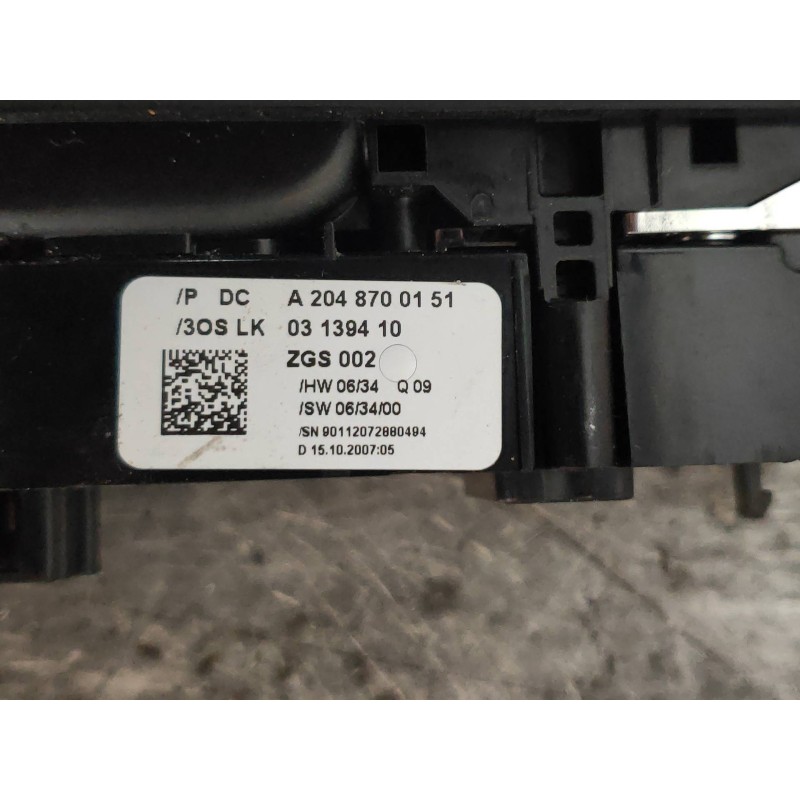 Recambio de mando multifuncion para mercedes clase c (w204) familiar 220 t cdi (204.208) referencia OEM IAM A2048700151  