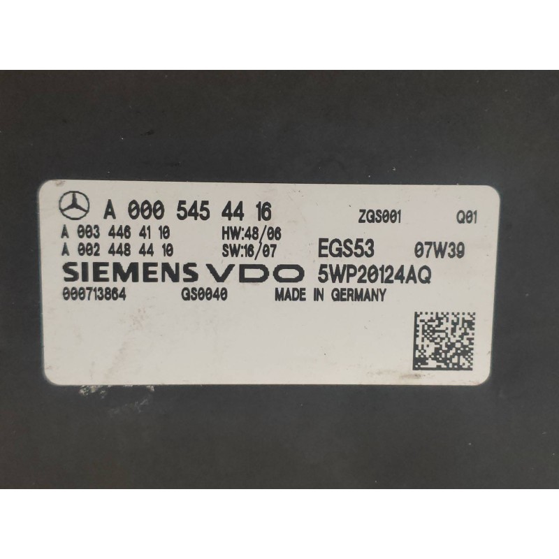 Recambio de modulo electronico para mercedes clase c (w204) familiar 220 t cdi (204.208) referencia OEM IAM 5WP20124AQ A00054544