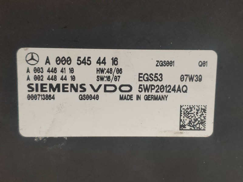 Recambio de modulo electronico para mercedes clase c (w204) familiar 220 t cdi (204.208) referencia OEM IAM 5WP20124AQ A00054544