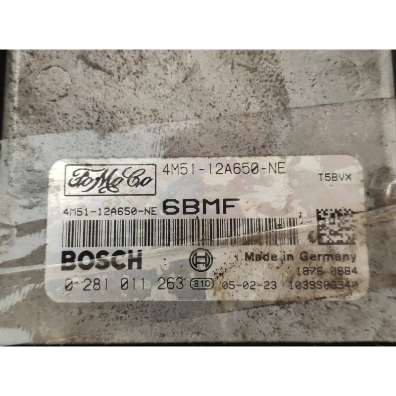 Recambio de centralita motor uce para ford focus c-max (cap) ambiente (d) referencia OEM IAM 0281011263 4M5112A650NE 6BMF