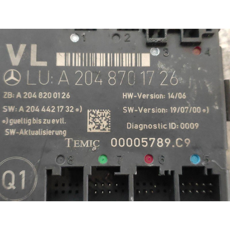 Recambio de modulo electronico para mercedes clase c (w204) familiar 220 t cdi (204.208) referencia OEM IAM 00005789C9 A20487017