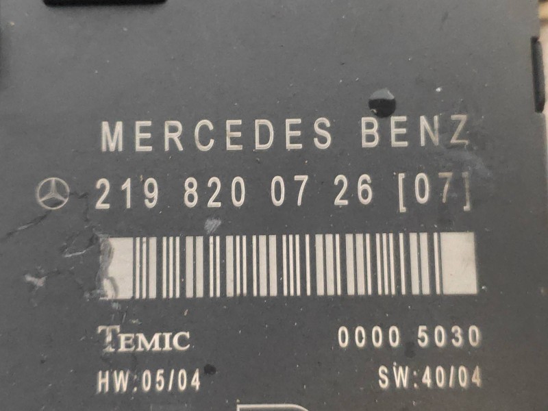 Recambio de modulo electronico para mercedes clase cls (w219) 320 cdi (219.322) referencia OEM IAM 2198200726  