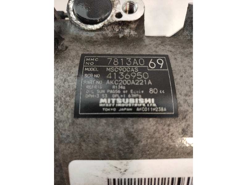 Recambio de compresor aire acondicionado para mitsubishi lancer berlina (cy0) inform referencia OEM IAM 4136950 78113A069 
