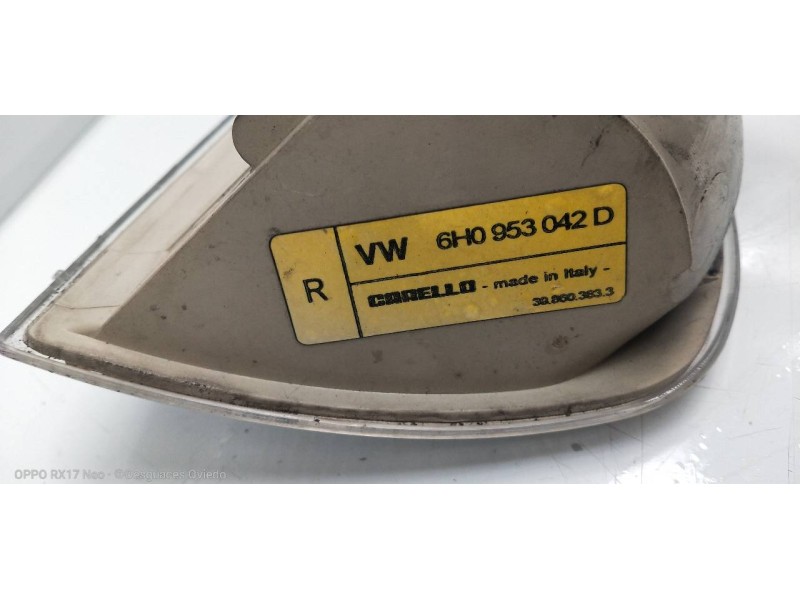 Recambio de piloto delantero derecho para seat arosa (6h1) stylo referencia OEM IAM 6H0953042D  