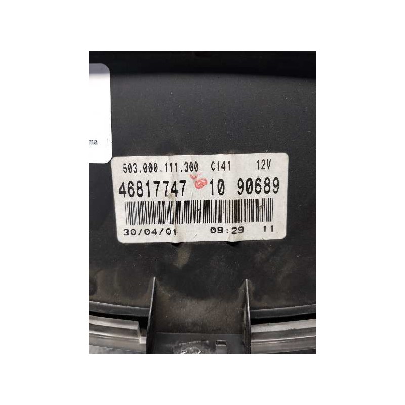 Recambio de cuadro instrumentos para fiat doblo cargo (223) 1.9 d sx furg. panorama referencia OEM IAM 46817747 1090689 50300011