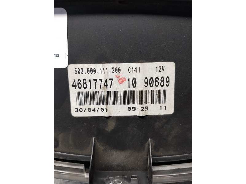Recambio de cuadro instrumentos para fiat doblo cargo (223) 1.9 d sx furg. panorama referencia OEM IAM 46817747 1090689 50300011