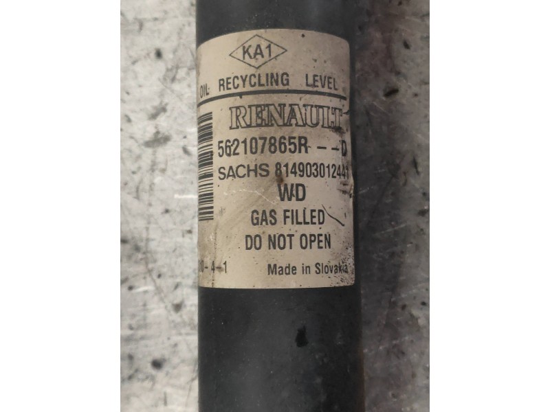 Recambio de amortiguador trasero derecho para dacia dokker ambiance referencia OEM IAM 562107865R  