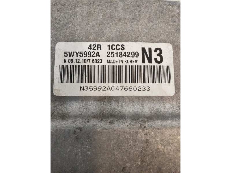 Recambio de centralita motor uce para chevrolet aveo ls referencia OEM IAM 5WY5992A 251844299 42R 1CCS N3
