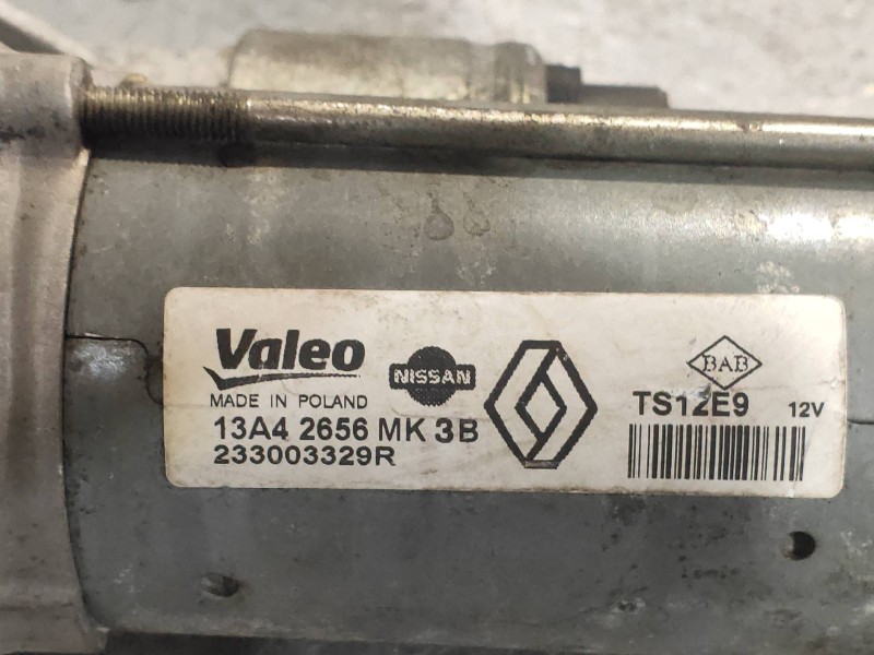 Recambio de motor arranque para dacia dokker ambiance referencia OEM IAM 233003329R  