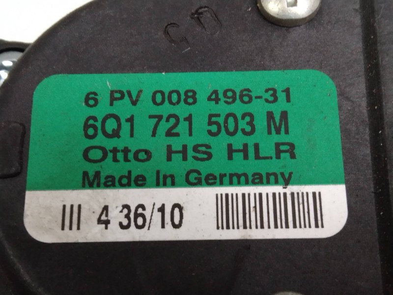 Recambio de potenciometro pedal para audi a1 (8x) 1.6 tdi referencia OEM IAM 6PV00849631 6Q1721503M 