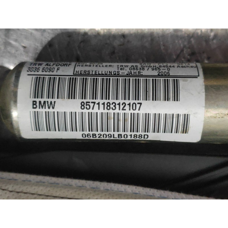 Recambio de airbag cortina delantero derecho para bmw serie 3 coupe (e92) 335i referencia OEM IAM 857118312107  