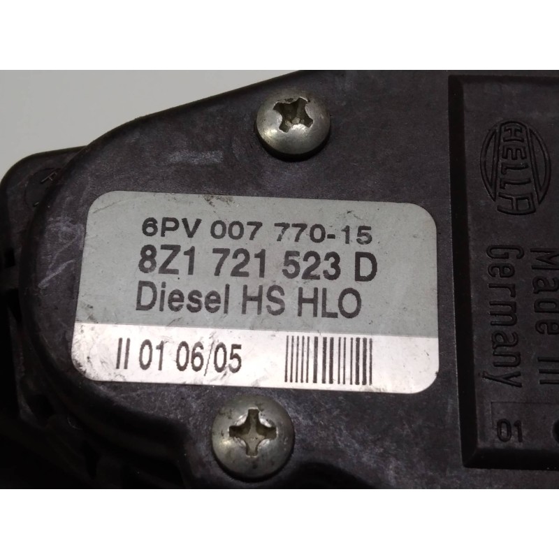 Recambio de potenciometro pedal para audi a2 (8z) 1.4 tdi colour.storm (66kw) referencia OEM IAM 6PV00777015 8Z1721523D  Recambio de potenciometro pedal para audi a2 (8z) 1.4 tdi colour.storm (66kw) referencia OEM IAM 6PV00777015 8Z1721523D