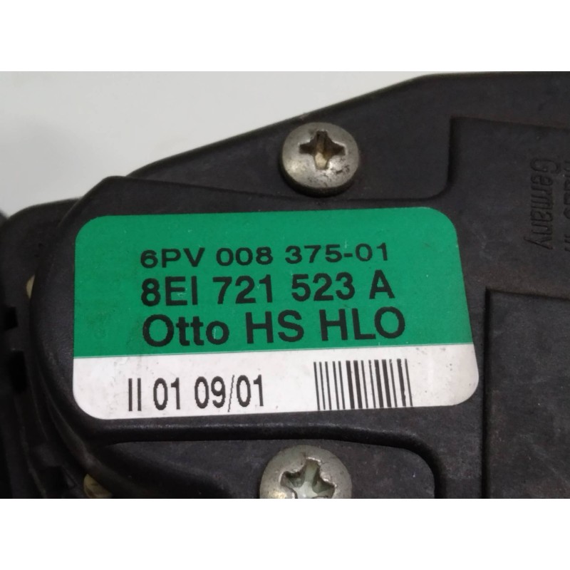 Recambio de potenciometro pedal para audi a4 berlina (8e) 1.8 20v turbo referencia OEM IAM 6PV00837501 8E1721523A 