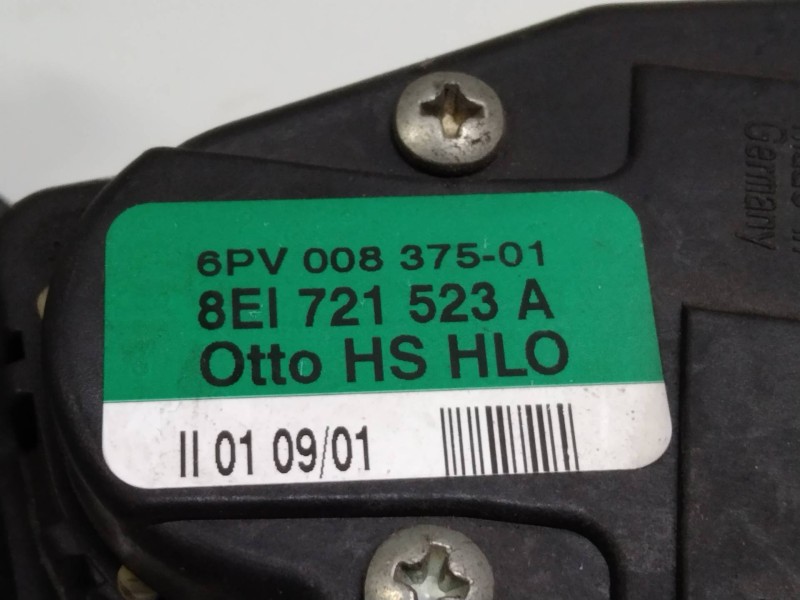 Recambio de potenciometro pedal para audi a4 berlina (8e) 1.8 20v turbo referencia OEM IAM 6PV00837501 8E1721523A 