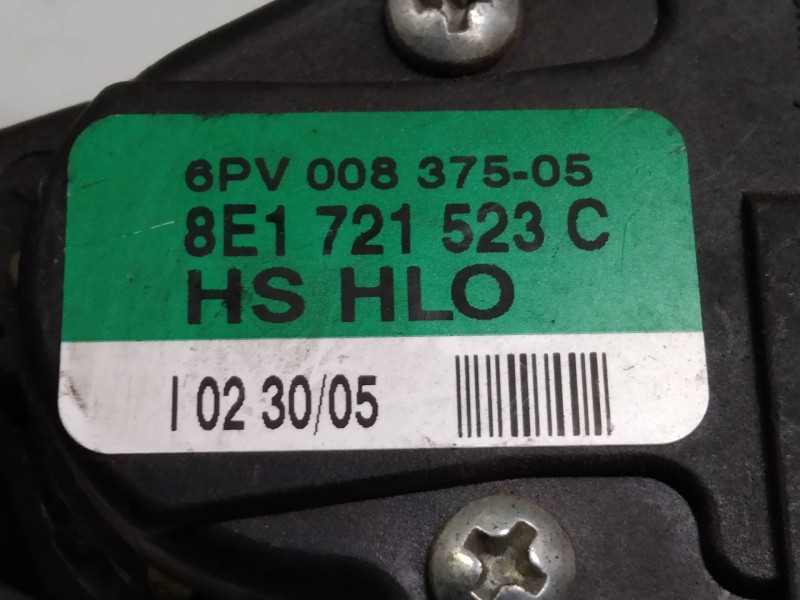 Recambio de potenciometro pedal para audi a4 avant (8e) 2.0 tdi referencia OEM IAM 6PV00837505 8E1721523C 