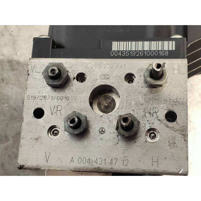 Recambio de abs para mercedes clase s (w220) berlina 320 cdi (220.026) referencia OEM IAM 0265202445 A0044314712 BOSCH