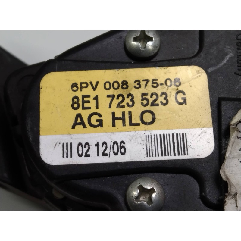 Recambio de potenciometro pedal para audi a4 berlina (8e) 2.0 20v cat (alt) referencia OEM IAM 6PV00837506 8E1723523G 