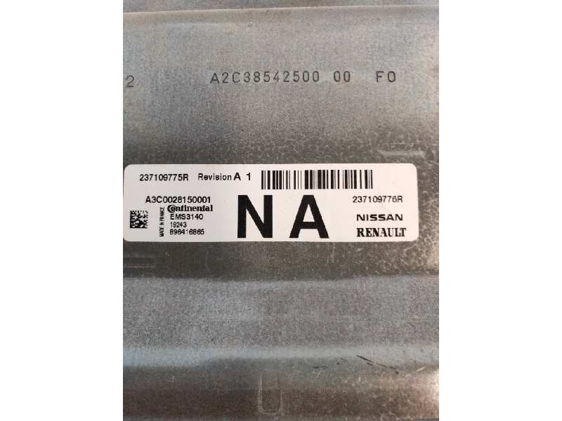 Recambio de centralita motor uce para dacia sandero stepway comfort referencia OEM IAM A3C0028150001 23709975R 237109776R
