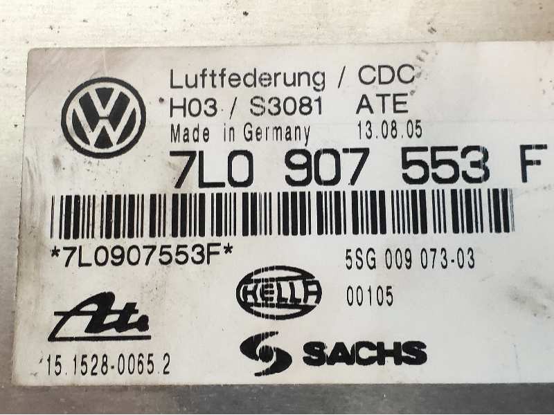 Recambio de centralita suspension para volkswagen touareg (7la) tdi v10 referencia OEM IAM 15152800652 7L0907553F 5SG00907303 AT