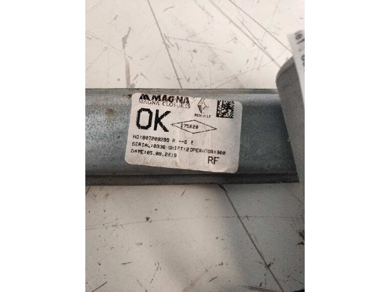 Recambio de elevalunas delantero derecho para dacia sandero stepway comfort referencia OEM IAM 807209299R  